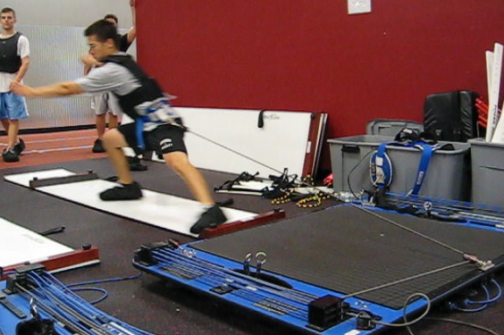 Hockey Training Hip Resisted Slideboard